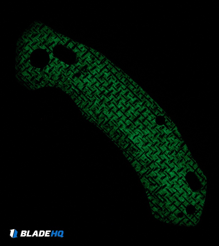 QSP Elk Glyde Lock Knife Glow-In-The-Dark Burlap Micarta (3.1" Black)