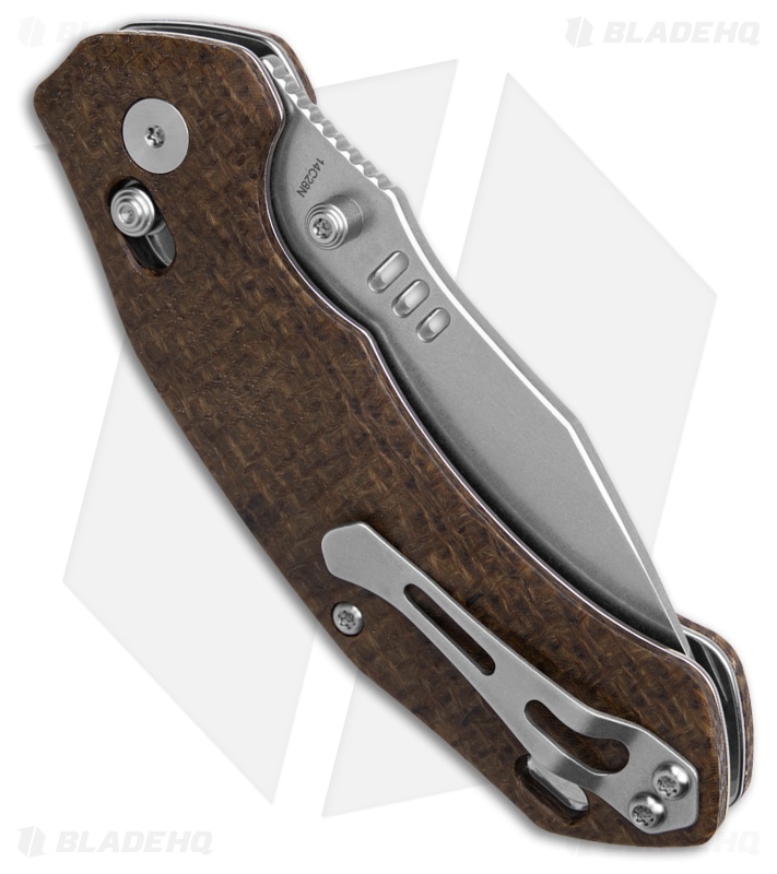QSP Elk Glyde Lock Knife Glow-In-The-Dark Burlap Micarta (3.1" SW)