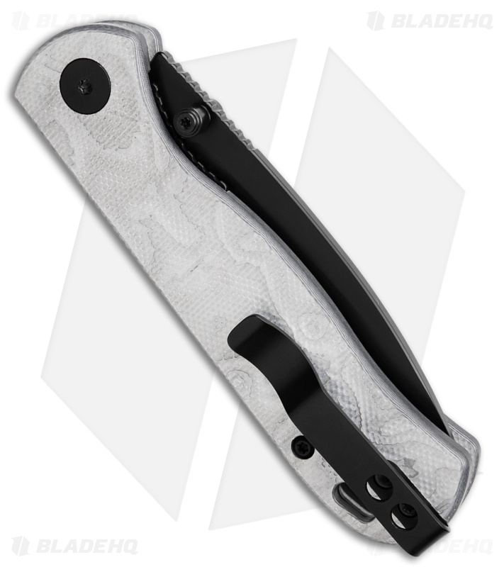 QSP Ferret Liner Lock Knife Aluminum Foil G-10 (3" Black Nitro-V)