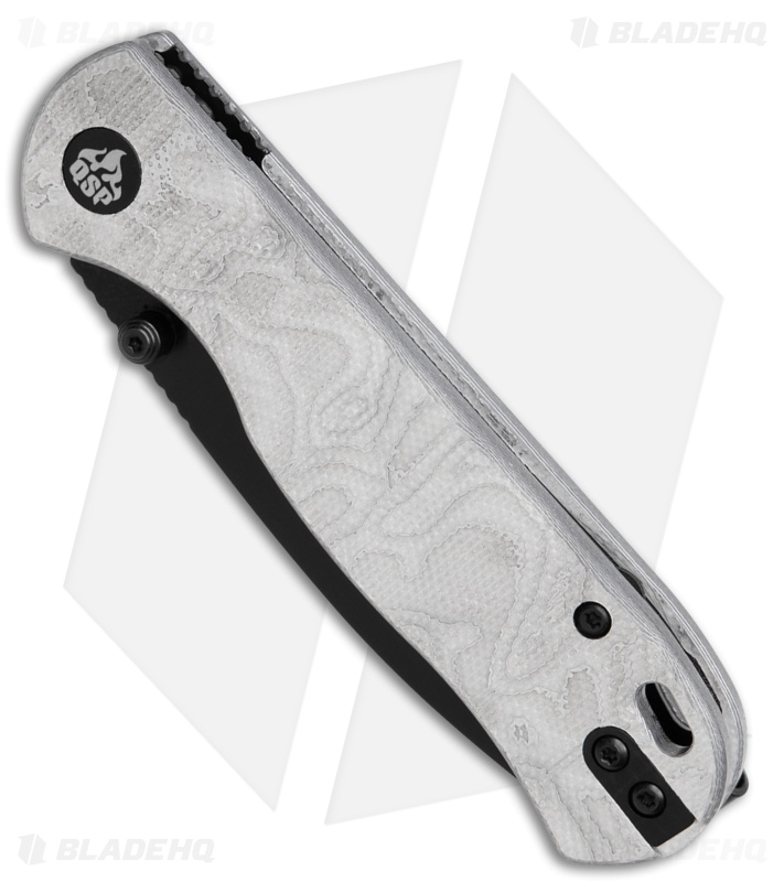 QSP Ferret Liner Lock Knife Aluminum Foil G-10 (3" Black Nitro-V)