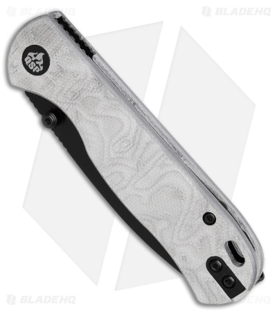 QSP Ferret Liner Lock Knife Aluminum Foil G-10 (3" Black Nitro-V)