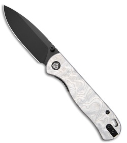 QSP Ferret Liner Lock Knife Aluminum Foil G-10 (3" Black Nitro-V)