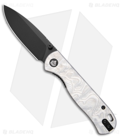 QSP Ferret Liner Lock Knife Aluminum Foil G-10 (3" Black Nitro-V)