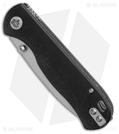 QSP Ferret Liner Lock Knife Black Micarta (3" SW Nitro-V) 