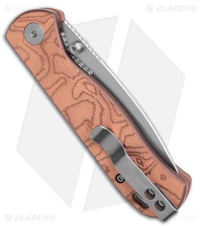 QSP Ferret Liner Lock Knife Copper Foil G-10 (3" SW Nitro-V)