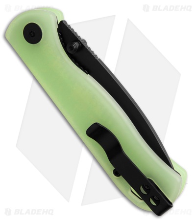QSP Ferret Liner Lock Knife Glow-In-The-Dark Resin (3" Black Nitro-V)
