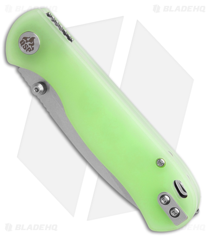 QSP Ferret Liner Lock Knife Glow-In-The-Dark Resin (3" SW Nitro-V)