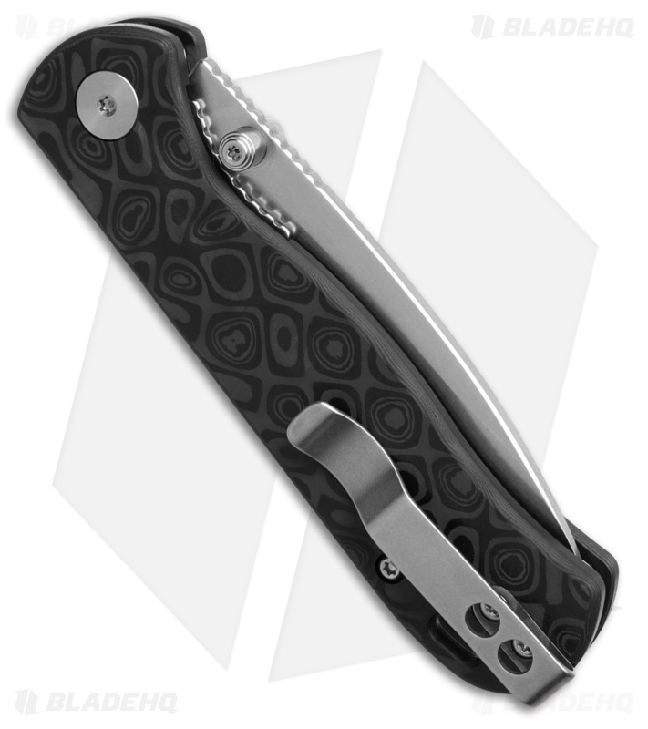QSP Ferret Liner Lock Knife Marble Carbon Fiber (3" SW Nitro-V) 