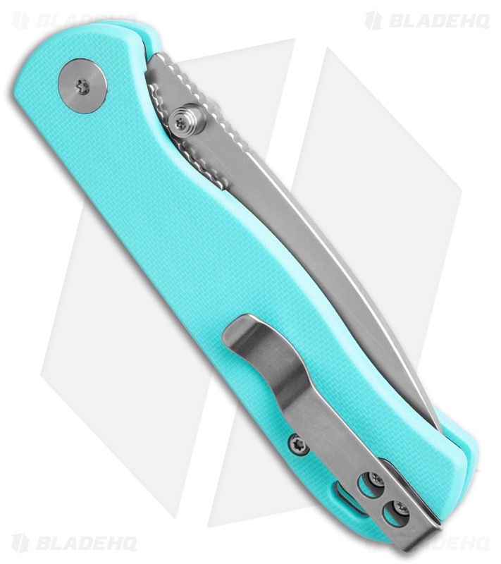 QSP Ferret Liner Lock Knife Sky Blue G-10 (3" SW Nitro-V)