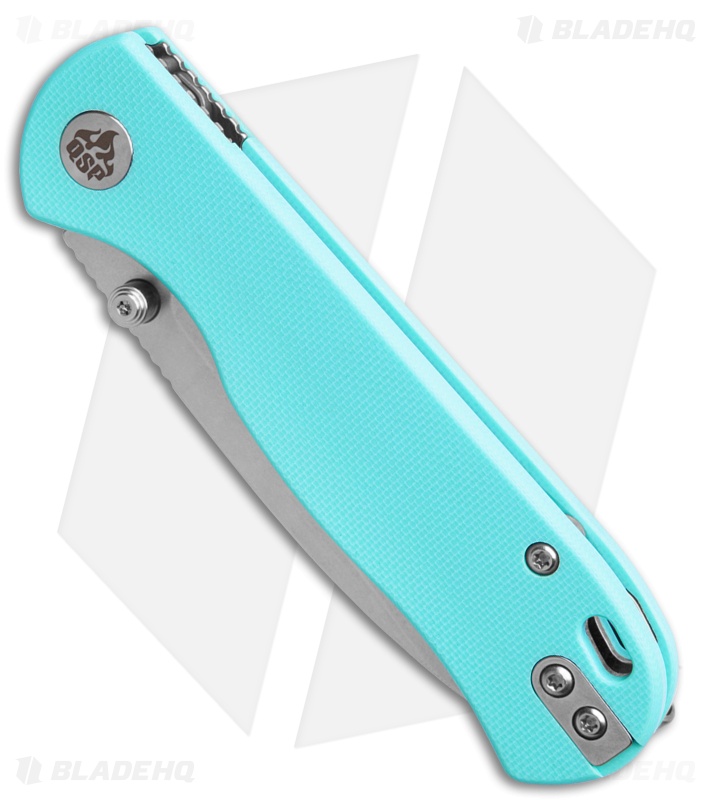 QSP Ferret Liner Lock Knife Sky Blue G-10 (3" SW Nitro-V)