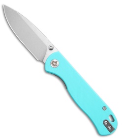 QSP Ferret Liner Lock Knife Sky Blue G-10 (3" SW Nitro-V)