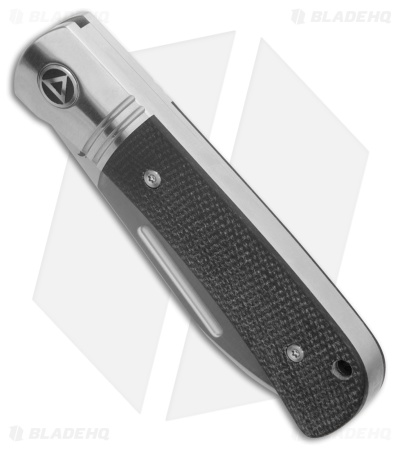 QSP Hedgehog Spear Point Knife Black Micarta Satin