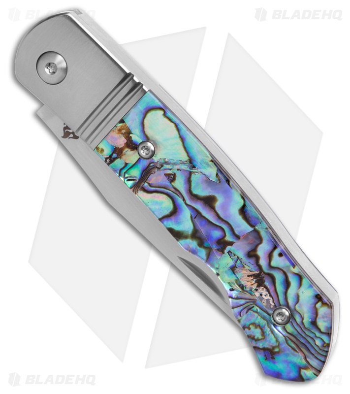 QSP Heron Slip Joint Knife Abalone + Stainless Steel Bolsters (2.75" Satin)