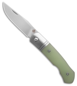 QSP Heron Slip Joint Knife Glow-In-The-Dark G-10 Steel Bolsters (2.75" Satin)