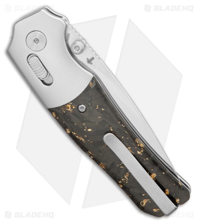 QSP Jacob Lundquist Vault Glyde Lock Knife BB Al + Gold Foil CF (3.25" Satin)