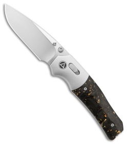 QSP Jacob Lundquist Vault Glyde Lock Knife BB Al + Gold Foil CF (3.25&quot; Satin) | 222870