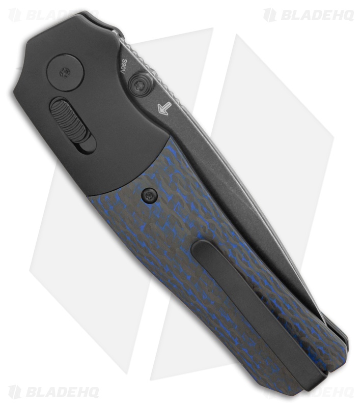QSP Vault Glyde Lock Black Al + Blue CF S90V