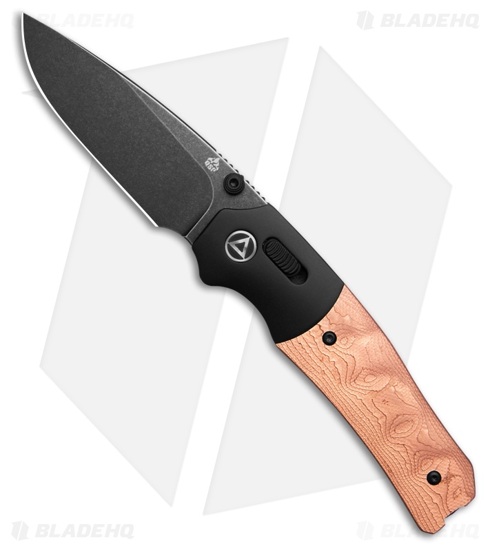 QSP Jacob Lundquist Vault Glyde Lock Knife G-10/Copper Foil (3.25" Black SW)
