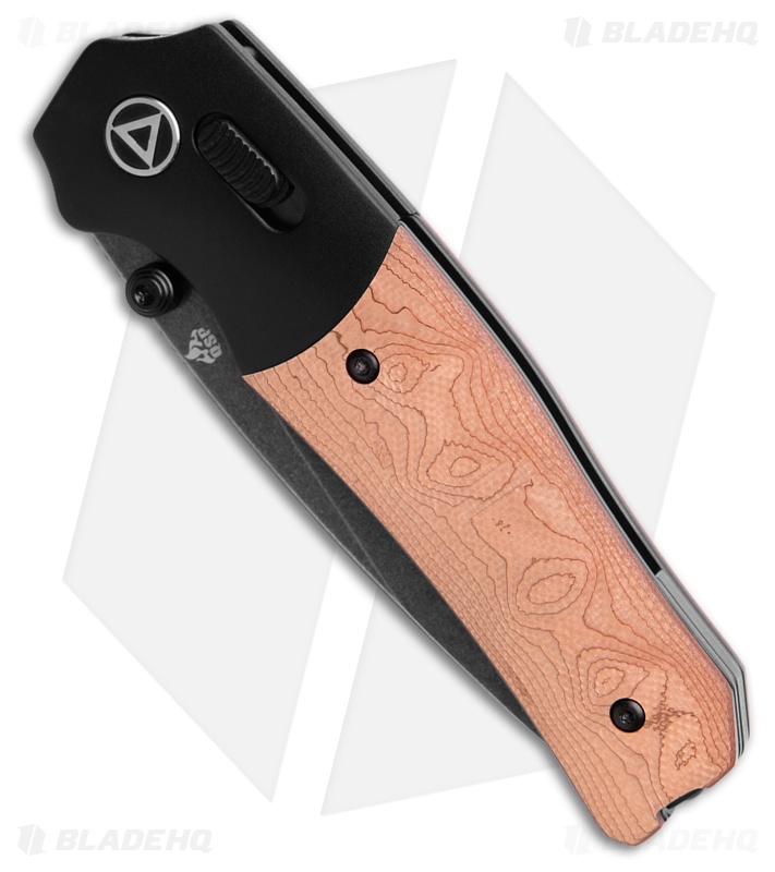 QSP Jacob Lundquist Vault Glyde Lock Knife G-10/Copper Foil (3.25" Black SW)