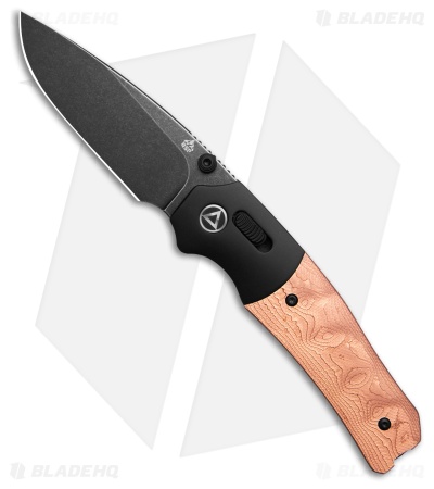 QSP Jacob Lundquist Vault Glyde Lock Knife G-10/Copper Foil (3.25" Black SW)