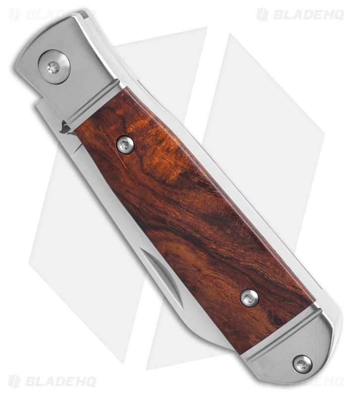 QSP Jumping Jack Knife Ironwood Handle Satin Blade