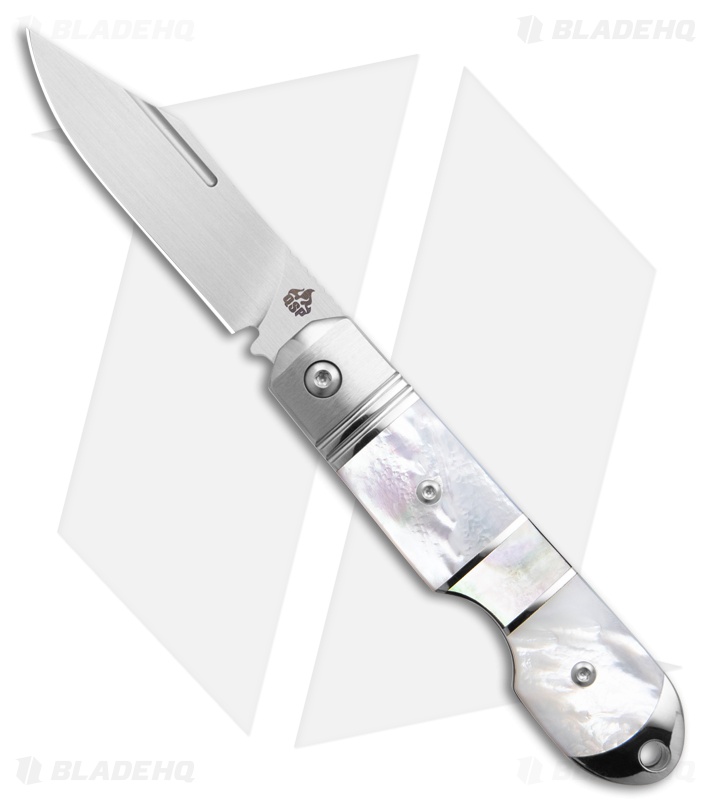 QSP Moray Slip Joint Knife Synthetic Mother Of Pearl (2.7" Satin Vanax)