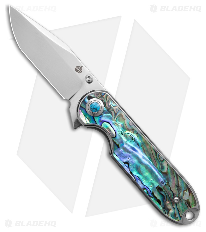 QSP Nebula Liner Lock Knife Abalone (2.9" Mirror 14C28N)