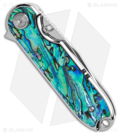 QSP Nebula Liner Lock Knife Abalone (2.9" Mirror 14C28N)
