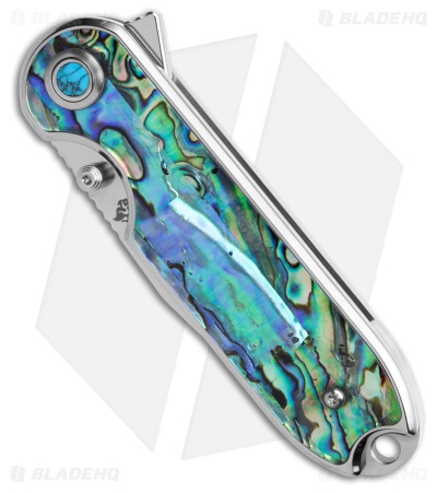 QSP Nebula Liner Lock Knife Abalone (2.9" Mirror 14C28N)