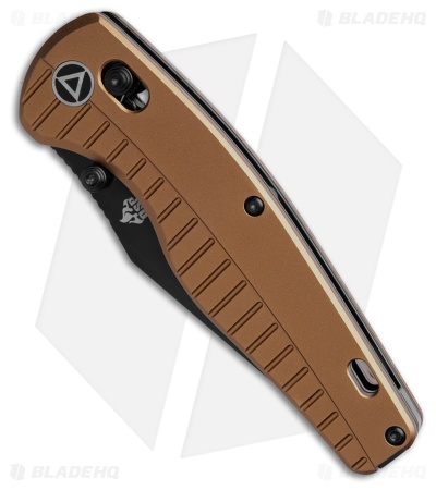 QSP Reptile Glyde Lock Knife Champagne Aluminum (3.4" Black)