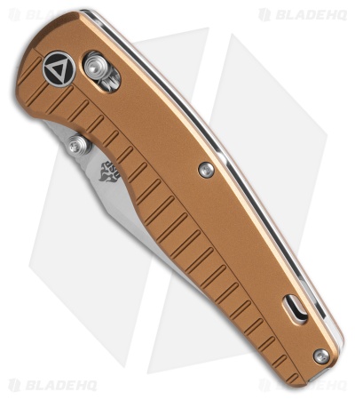 QSP Reptile Glyde Lock Knife Champagne Aluminum (3.4" Stonewash/Satin)