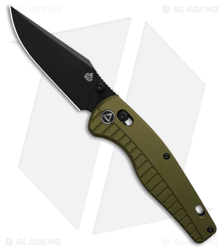 lくqcP@a QSP Reptile Knife OD Green Aluminum Black