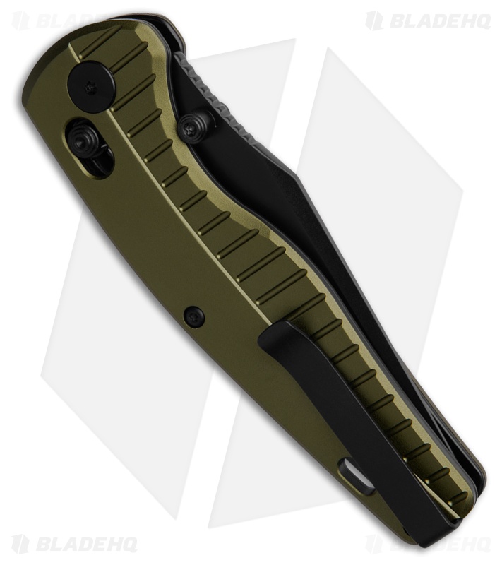 QSP Reptile Knife OD Green Aluminum Black