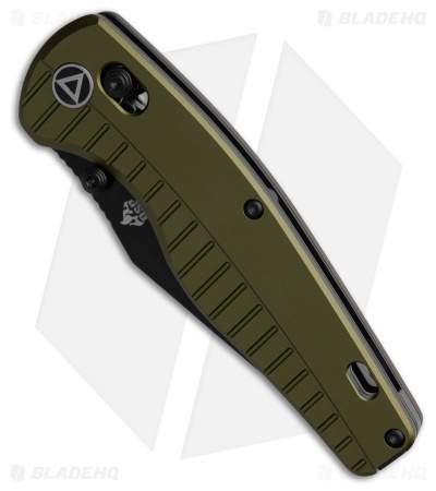 QSP Reptile Glyde Lock Knife OD Green Aluminum (3.4" Black)