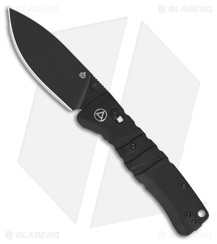 QSP Ripley Glyde Lock Black G-10 Drop Point Black 14C28N