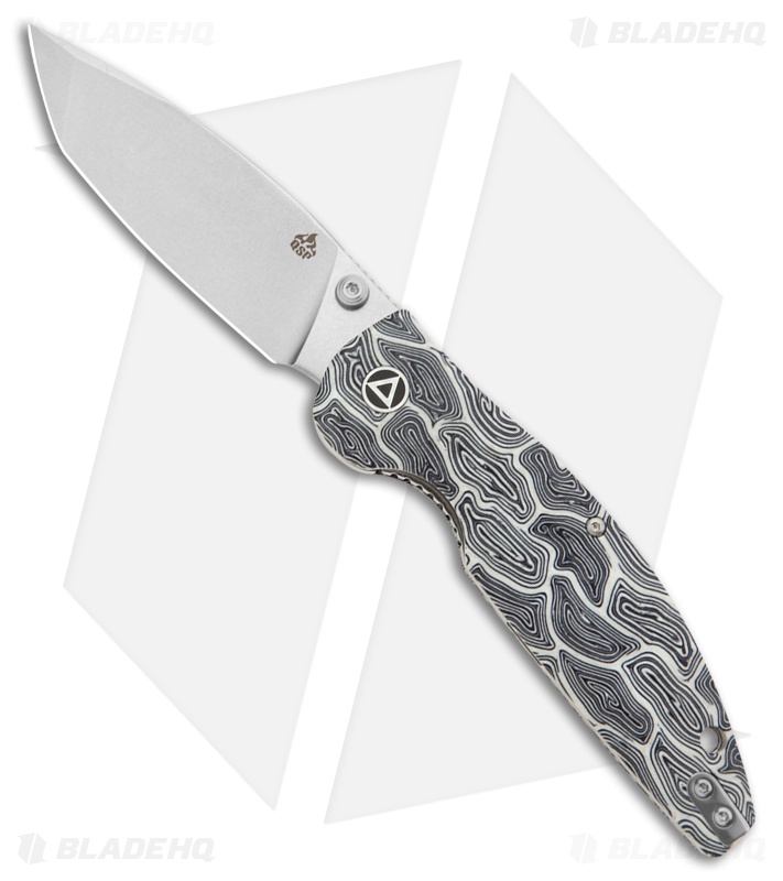 QSP Turtle Punk Black/White G-10 Tanto SW 14C28N