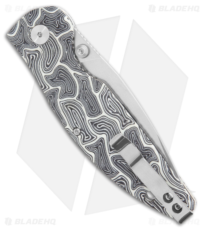 QSP Turtle Punk Black/White G-10 Tanto SW 14C28N