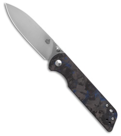 QSP Parrot V2 Liner Lock Knife Blue Aluminum | Satin Blade