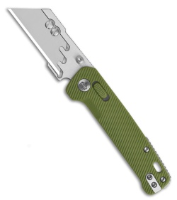 QSP Penguin Workmate Glyde Lock Utility Knife OD Green FRN (2.38" Satin)