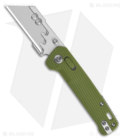 QSP Penguin Workmate Glyde Lock Utility Knife OD Green FRN (2.38" Satin)