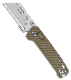 QSP Penguin Workmate Glyde Lock Utility Knife Khaki FRN (2.38" Satin)