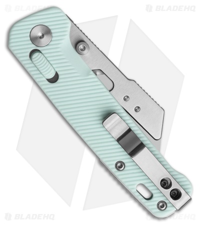 QSP Penguin Workmate Glyde Lock Utility Knife Ice Cream Blue FRN (2.38" Satin)