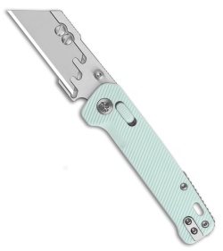 QSP Penguin Workmate Glyde Lock Utility Knife Ice Cream Blue FRN (2.38" Satin)