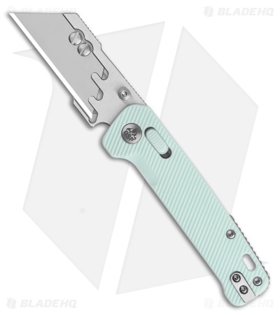 QSP Penguin Workmate Glyde Lock Utility Knife Ice Cream Blue FRN (2.38" Satin)