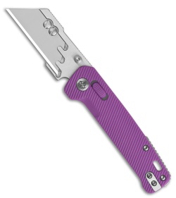 QSP Penguin Workmate Glyde Lock Utility Knife Purple FRN (2.38" Satin)