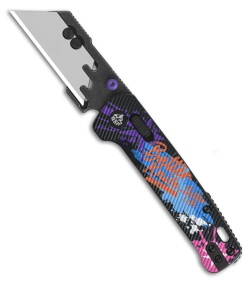 QSP Penguin Workmate Glyde Lock Utility Knife Graffiti Pattern FRN (2.38" Satin)