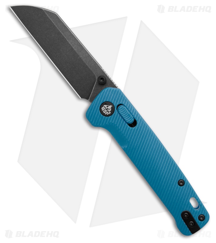QSP Penguin Pocket Knife Blue FRN Sheepsfoot Black SW 14C28N