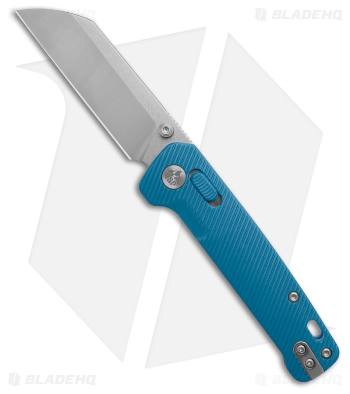 QSP Penguin Pocket Knife Blue FRN Sheepsfoot Satin/SW 14C28N