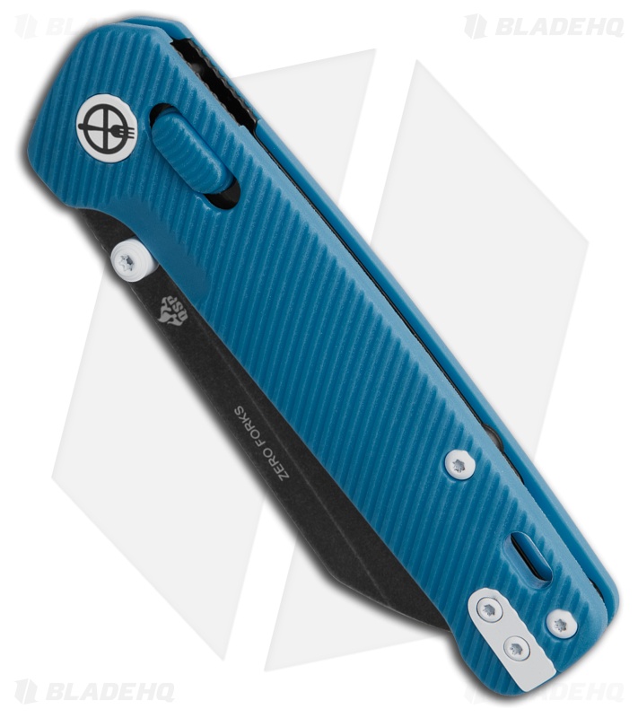 QSP Penguin Zero Forks Glyde Lock Knife Blue FRN (3.1" Black Stonewash)
