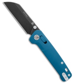 QSP Penguin Zero Forks Glyde Lock Knife Blue FRN (3.1" Black Stonewash)